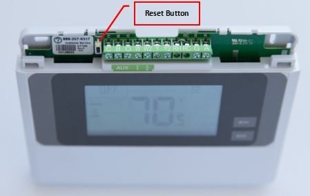 Honeywell Thermostat Reset button