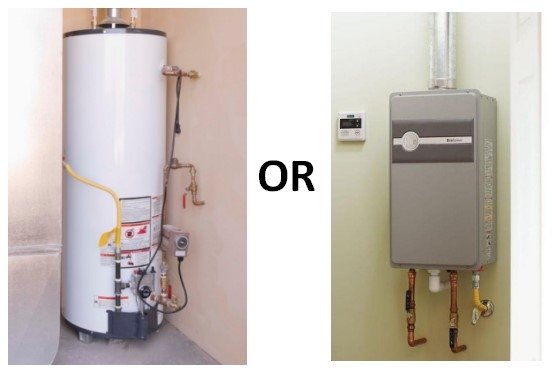 Tank or tankless water heater