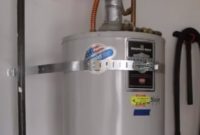 water heater strap installation