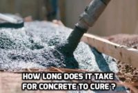 how long does it take for concrete to cure