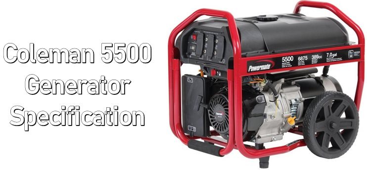 Coleman 5500 Generator Specification