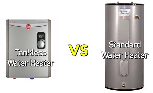 Tankless Water Heater vs Standard Water Heater