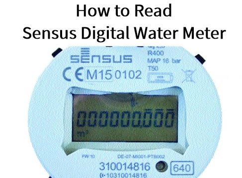 How to Read a Sensus Digital Water Meter