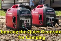 Quiet Generators for Camping