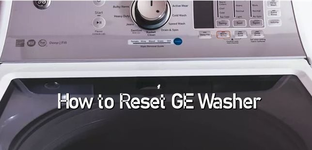 how to reset ge washer