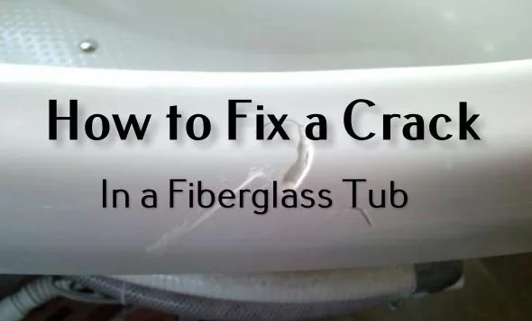 how to fix a crack in a fiberglass tub