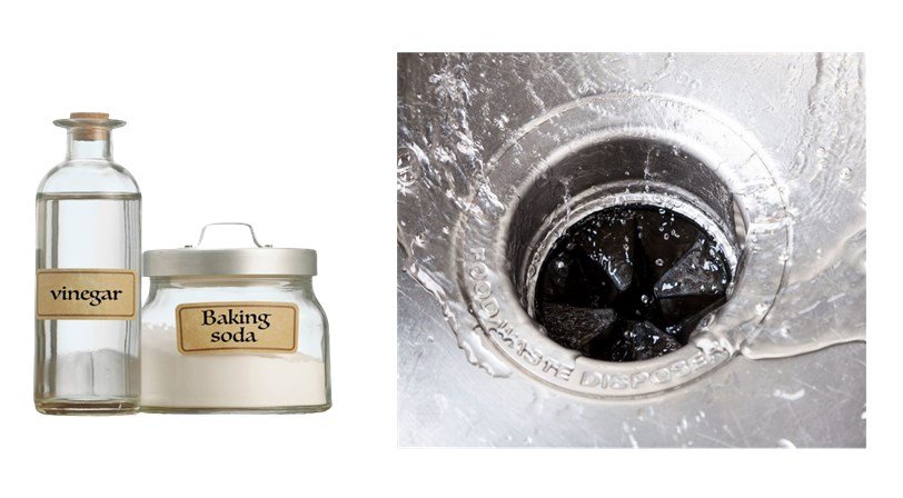 how to clean garbage disposal with baking soda and vinegar