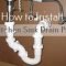 how to install sink drain pipe