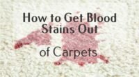 how to get blood stains out of carpets