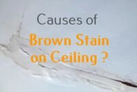 Brown Stain on Ceiling