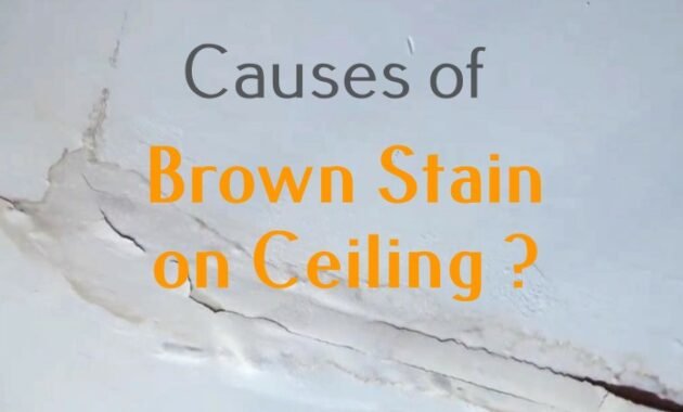 Brown Stain on Ceiling