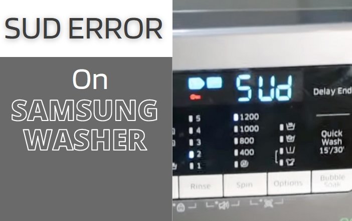 what does sud mean on samsung washer