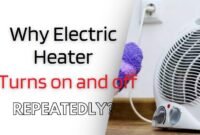 electric heater turns on and off repeatedly