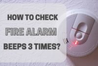 fire alarm beeps 3 times