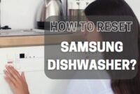how to reset a samsung dishwasher