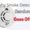 smoke detector randomly goes off