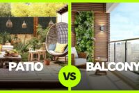 difference between patio and balcony