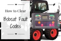 how to clear bobcat fault codes