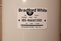 age of Bradford white water heater