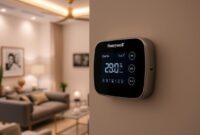 honeywell thermostat flashing cool on